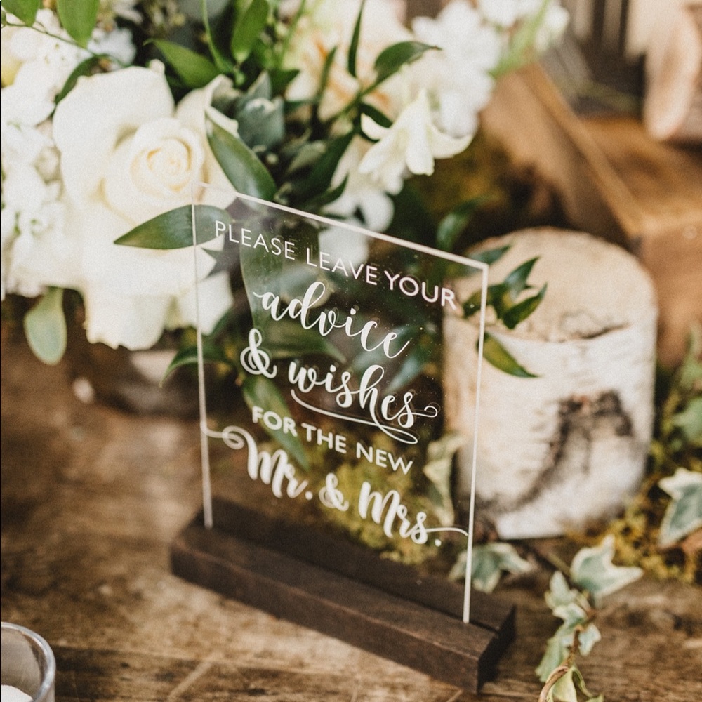 Wedding Advice Sign